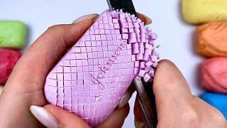 ASMR First Cut 200  Cutting soap Cubes compilation Oddly Satisfying Video no Talking
