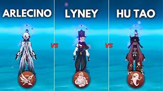 Who is the BEST PYRO DPS?? Arlechino vs Lyney vs HuTao ! [ Genshin Impact ]