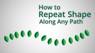 How to Repeat a Shape Along Any Path in Adobe Illustrator