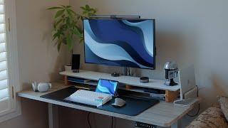 Modern Desk Setup Makeover | Cozy & Simple