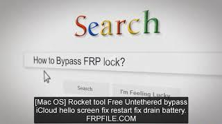 Bypass iCloud hello screen fix restart fix drain battery by Rocket tool