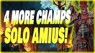 4 MORE CHAMPIONS TO SOLO AMIUS! TEST SERVER! RAID SHADOW LEGENDS