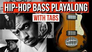 Hip Hop Bass Lines Playalong - Tabs on Screen