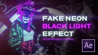 Neon Black Light Effect | After Effects Tutorial