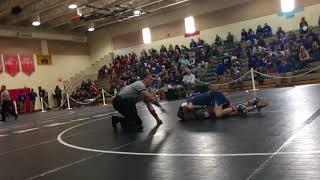 2/17/18- Ryan Struss vs. Cedar Creek (District 29- Quarterfinals-106lbs)