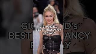 GIGI HADID'S BEST PREGNANCY RUNWAY #viral #model #gigihadid #runway