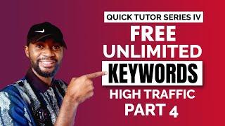 SEO Keyword Research Tutorial Part 4- SEO for Pros Get Low Competition Keywords with High Traffic