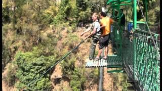 Worlds highest canyon swing