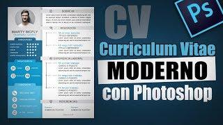 Como hacer un buen Curriculum Vitae Creativo PDF cv | Curso de Adobe Photoshop