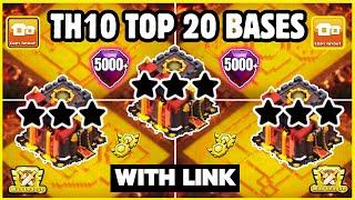  TOP 20 WORLD BEST TH10 War/Farm Base With Link | Th10 Cwl Base With Link | Th10 Best Base | 2024