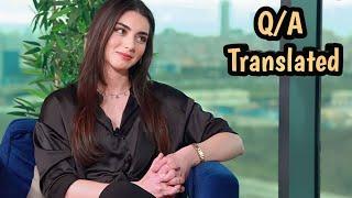 Ozge torer (Bala) talks about Burak and Yildiz || Translated