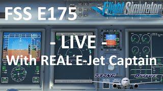 FlightSim Studio E175 LIVE with REAL E-Jet Captain