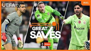 Great EUROPA LEAGUE Saves Play-Offs 2nd leg | FT. Costa, Unnerstall, Güvenç...