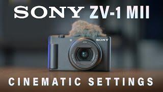 HOW TO SETUP SONY ZV-1 Mark ii with CINEMATIC SETTINGS FOR FILMMAKING