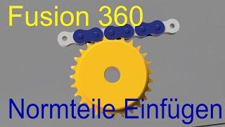 Normteile einfügen Fusion 360 Tutorial Deutsch CAD