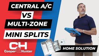 Multi-Zone Mini Split System vs Central A/C in Home (2019) Cooper&Hunter