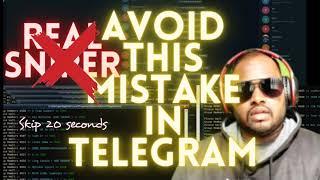 Avoid this mistakes in telegram ( watch it before creating group or channel)