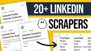 Scrape ANY data from LinkedIn - All PhantomBuster scrapers explained!