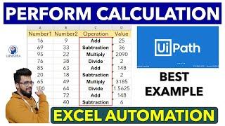 Perform Calculation in Excel UiPath | Excel Automation Example