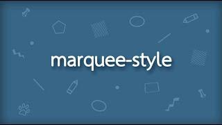 How to Create MARQUEE  size,color,face and BGcolor in 2 minutes