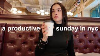 my *productive* sunday routine in NYC  workouts, studying & daily habits