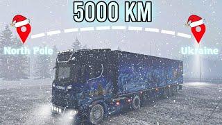 ETS2 Longest Christmas Delivery (North Pole to Ukraine) | Euro Truck Simulator 2