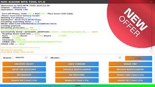NZO Xiaomi MTK Tool V1.0 2024 Supported Huawei Oppo Vivo Tecno Samsung Model’s