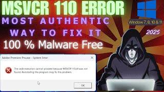 I Fixed Msvcr110.dll Error on My Windows PC and So Can You!