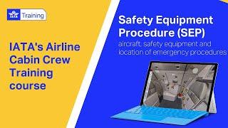 IATA Training | Airline Cabin Crew training - Safety Equipment Procedure for wide-body aircraft