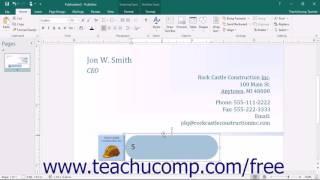 Publisher 2016 Tutorial Adding Text to Shapes Microsoft Training