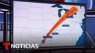 Beryl azotará Arkansas el martes y seguirá rumbo al Noreste | Noticias Telemundo