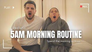 Married morning routine 2024 // Christian couple