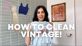 HOW TO CLEAN VINTAGE CLOTHING! TIPS FOR DELICATES & WOOL