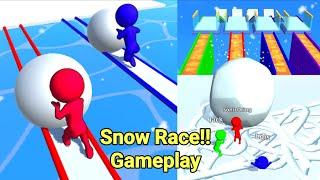 Snow Race Game Gameplay