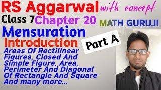 Rs Aggarwal class 7 Chapter 20 Introduction | Mensuration | MATH GURUJI | Mensuration class 7 part 1