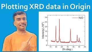 Plot XRD data in origin