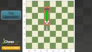 Chess Endgames: King and Pawn vs King