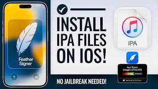 How To Install IPA Files on iPhone/iPad Without Jailbreak | Feather Signer iOS Latest Method!"