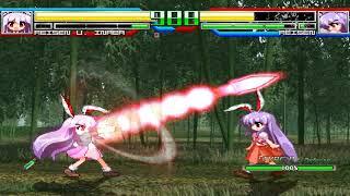 NICK54222 MUGEN: Reisen Udongein Inaba (me) VS Reisen Udongein Inaba (Incident Zero)