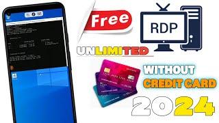 FREE RDP ( UNLIMITED RDP) CREATE RDP WITHOUT CC || FREE UNLIMITED RDP LIFETIME 2024