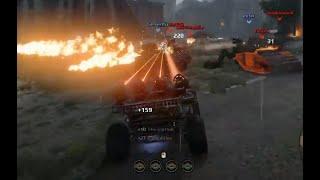 Crossout 4x upgraded Triggers domination 6 kills MVP Photon Apollo Bigfoot Horror Show & Duck