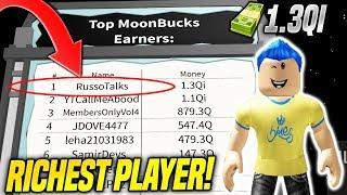 I AM THE RICHEST PLAYER ON THE MOON IN BILLIONAIRE SIMULATOR UPDATE!! *#1 ON LEADERBOARDS* (Roblox)