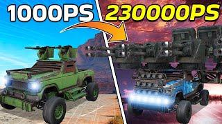 I Tried Playing Every Power Score In Crossout From 1000PS - 23000PS! | Crossout Challenge