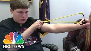 13-year-old rescues sister from kidnapping using slingshot 