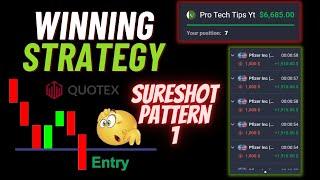 Quotex SureShot Pattern 1 || 100% Working Winning Strategy for Binary Options