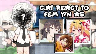 [] C.ai school react to Fem y/n as (2/4) Gacha Reaction