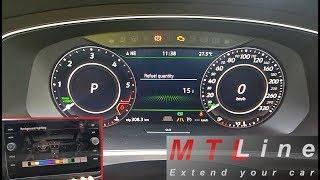 VW Tiguan 2 – activation of 10 colours for instrument cluster and multimedia device illumination