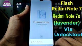 Flash Redmi Note 7 (lavender) via unlocktool || Flash Redmi Note 7s via unlocktool