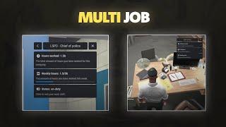 [ESX/QB] FIVEM ADVANCED MULTIJOB SCRIPT | PREVIEW | PAID