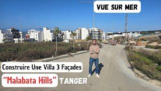 Construire Une Villa 3 Façades Vue Sur Mer "Malabata Hills" Tanger